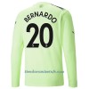 Camiseta de fútbol Manga Larga Manchester City Bernardo 20 Tercera Equipación 2022-23 - Hombre